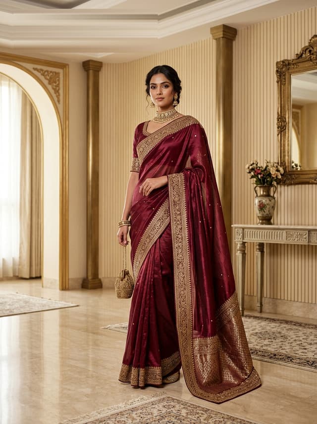Emerald Forest Handcrafted Bandhani Festive Saree (No. 026)