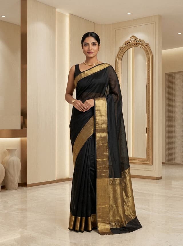 Plum Wine Handcrafted Bandhani Festive Saree (No. 028)